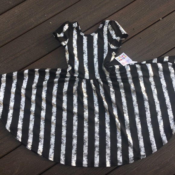 LuLaRoe Other - LuLaRoe Dot Dot Smile Lucy Twirl Dress Girls 3/4